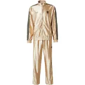 EA7 EA7til mænd. 7M001613_AF21688 Gyldent Soccer-træningssæt (L), Guldfarvet, Casual, Polyester, Lange ærmer