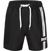 Lonsdale Badeshorts 'Knockan' sort / hvid