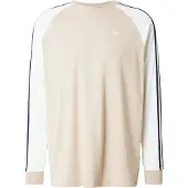 Adidas Originals T-Shirt Cali - Beige/Navy Lange Ærmer, størrelse Medium