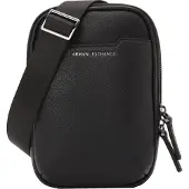 Armani Exchange Skuldertaske 'ALEX' sort