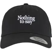 Mister tee Hætte 'Nothing To Say' sort / hvid