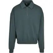 Urban Classics Shirt Collar Halv Lynlås Sweatshirt