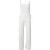Hunkemoller Pyjamas 'Cami Pointelle Lace Hearts' lysebeige / lyserød