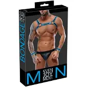 Svenjoyment Bondage Chest Harness Jock and 2 handcuffs