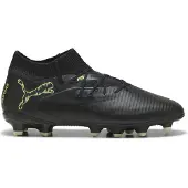 Puma FUTURE 8 PRO FG/AG Football Boots Youth, Shoes, Black/Fizzy Light/Green Terrain, 34.5