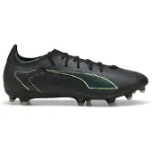 Puma ULTRA 6 MATCH FG/AG Football Boots Unisex, Shoes, Black/Fizzy Light/Green Terrain, 44