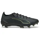 Puma ULTRA 6 ULTIMATE FG Football Boots Unisex, Shoes, Black/Fizzy Light/Green Terrain, 43