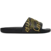 Versace Jeans Couture Pantoletter 'SHELLY' guld / sort