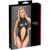 Cottelli collection Crotchless Body Mattelook Black