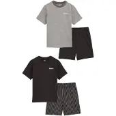 We fashion Nattøj grå-meleret / sort / hvid