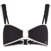Karl Lagerfeld Bikinioverdel 'Signatur' sort / hvid