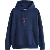Next Sweatshirt 'Hokusai' navy / lyseblå / koral