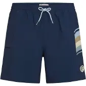 O'Neill Badeshorts 'O'riginals Side Panel 16"' blå / mørkeblå / lysegul / orange