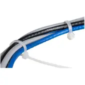 StarTech.com 1000 PACK 10 CABLE TIES -WHITE NYLON ZIP TIE WRAPS UL TAA