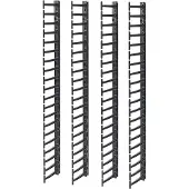 APC - Kabeladministrationspakke for rack - sort - 20U - TAA-kompatibel (pakke med 4) - for P/N: NBPD0160A, NBWL0355A, SMX2KR2UX145, SMX3KR2UNCX145, SRT1000RMXLI, SRT1000RMXLI-NC