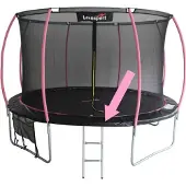 Lean Sport Batuto spyruoklių apsauga Max 244 cm, juoda/rožinė