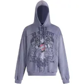 Ed Hardy Sweatshirt indigo / violetblå / melon / sort