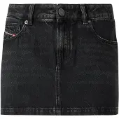 Diesel Nederdel 'DE-RON' black denim