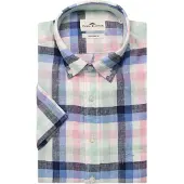 Fynch&Hatton Summer Linen Check Kortærmet Skjorte