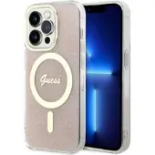 GUESS 4G MagSafe-etui til iPhone 14 Pro Max - pink