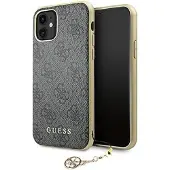 GUESS GUHCN61GF4GGR iPhone 11 6.1" / Xr grå/grå hard case 4G Charms Collection