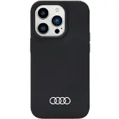 Audi silikoneetui iPhone 14 Pro 6.1" sort/sort hardcase AU-LSRIP14P-Q3/D1-BK
