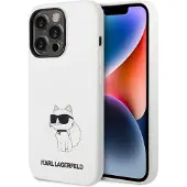 Karl Lagerfeld iPhone 14 Pro Max cover silikone hvid