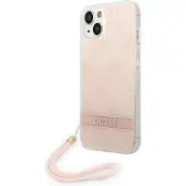GUESS GUOHCP14MH4STP iPhone 14 Plus 6,7 "pink / pink hardcase 4G Print Strap