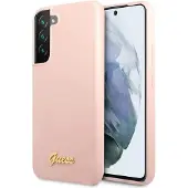 GUESS GUHCS22MLSLMGPP S22+ S906 pink/pink hardcase Silikone Script Metal Logo