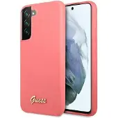 GUESS GUHCS22MLSLMGFU S22+ S906 fuchsia/fuchsia hardcase Silikone Script Metal Logo