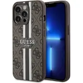 GUESS GUHMP13LP4RPSW iPhone 13 Pro / 13 6,1" brun/brun hardcase 4G Printed Stripes MagSafe