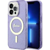 GUESS GUHMP14LHCMCGU iPhone 14 Pro 6,1" lilla/lilla hardcase Glitter Gold MagSafe