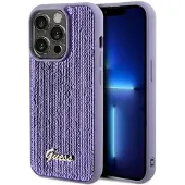 GUESS Sequin Script Metal-etui til iPhone 13 Pro Max - lilla