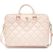 GUESS Quiltet 4G-taske til en 16" bærbar computer - pink