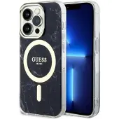 GUESS GUHMP14XPCUMAK iPhone 14 Pro Max 6,7" sort/sort hardcase Marble MagSafe