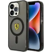 Ferrari iPhone 14 Pro Gennemsigtigt MagSafe-cover Sort