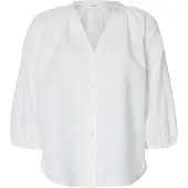 Selected Bluse 'SLFCleo-Alberta' hvid
