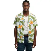 Superdry Skjorte lyseblå / grøn / orange / hvid