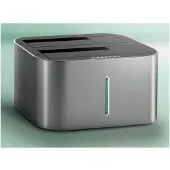 Axagon ADSA-DC - HDD dockingstation - båse: 2 - 2.5, 3.5 - SATA 6Gb/s - USB-C 3.2 (Gen 1)