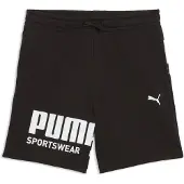 Puma Sport Graphic Shorts Youth, Clothing, Black, 11-12Y