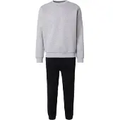 Jack & Jones Joggingdragt 'JJEBRADLEY' grå / sort