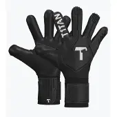 T1tan Målmandshandske Legend 1.0 Black-Out - Sort, størrelse 8