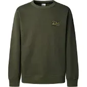 Pepe Jeans Pepe Jeanstil mænd. PM5800139 Sweatshirt Soren olivengrøn (M), Casual, Bomuld
