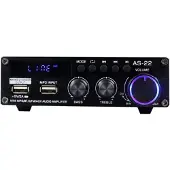 BlitzWolf lydforstærker AS-22, 45W, Bluetooth 5.0, USB + fjernbetjening (sort)