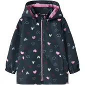Name it Overgangsjakke 'NMFMAxi' safir / lyseblå / lys pink / mørkerød