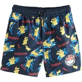 Next Badeshorts navy / mørkegul / petroleum