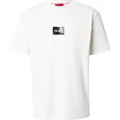 HUGO T-shirt i bomuldsjersey med skildpaddemønstret logomærkat