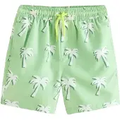 Next Badeshorts grøn / lysegrøn / hvid