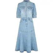 Dea Kudibal Kjole 'Selena' blue denim