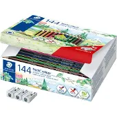 Staedtler Farveblyanter, Noris Colour 185, ass. farver - klassepakke med 144 stk.